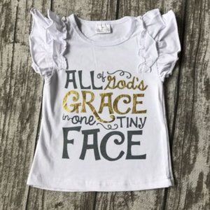Boutique God's Grace Tiny Face Girls Shirt